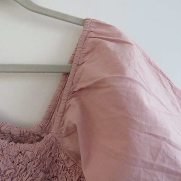 FREE PEOPLE Kalina Midi Dress in Dusty Himalayan Smocked Cottagecore Summer NWT - Picture 11 of 16